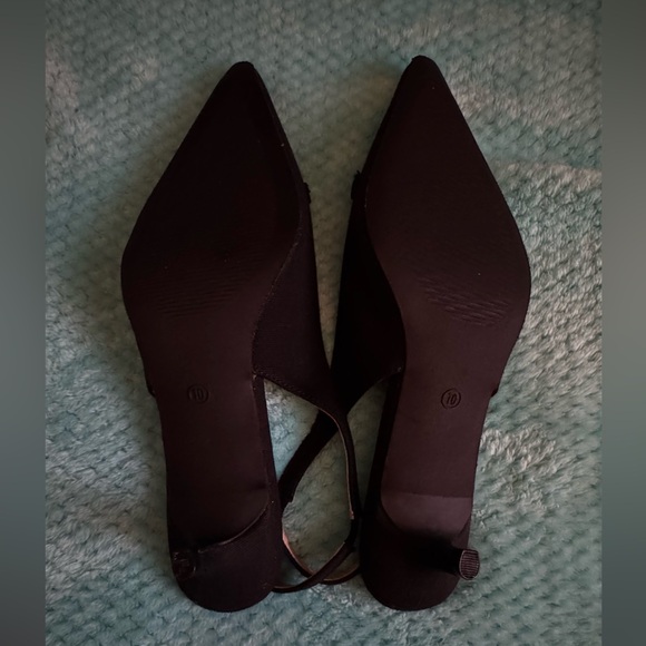 Streetwear Society Black Slingback Heels - Picture 5 of 9